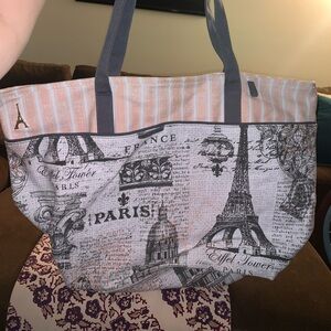 Large Paris Tote Bag